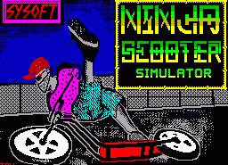 Игра Ninja Scooter Simulator (ZX Spectrum)
