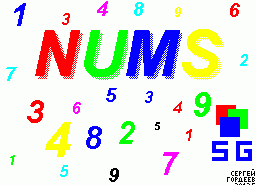Игра Nums (ZX Spectrum)