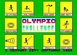 Игра Olympic Challenge (ZX Spectrum)