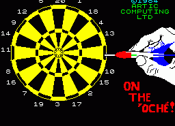 Игра On the Oche (ZX Spectrum)