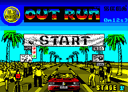 Игра Out Run (ZX Spectrum)