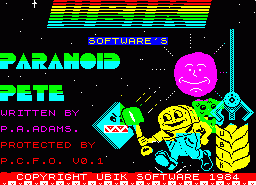Игра Paranoid Pete (ZX Spectrum)