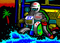 Игра Paris-Dakar (ZX Spectrum)