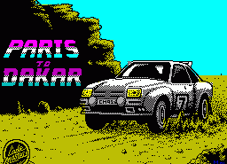 Игра Paris to Dakar (ZX Spectrum)