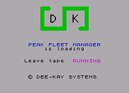 Игра Peak Fleet Manager (ZX Spectrum)
