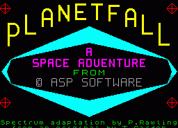 Игра Planetfall (ZX Spectrum)