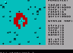Игра Podmornica (ZX Spectrum)