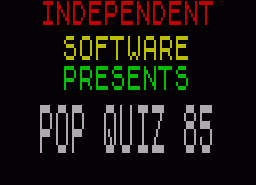 Игра Pop Quiz 85 (ZX Spectrum)