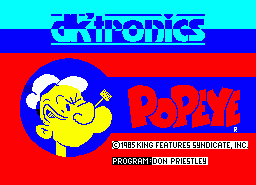 Игра Popeye (ZX Spectrum)