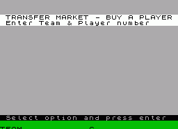 Игра Premier League (ZX Spectrum)