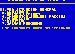 Игра Presidente, El (ZX Spectrum)