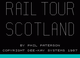 Игра Railtour Scotland (ZX Spectrum)