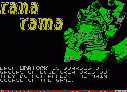 Игра Ranarama (ZX Spectrum)