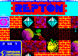 Игра Repton (ZX Spectrum)