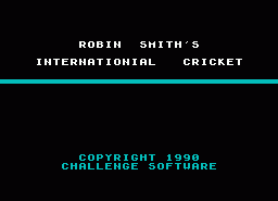 Игра Robin Smith's International Cricket (ZX Spectrum)