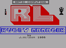 Игра Rugby Manager (ZX Spectrum)