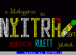 Игра Rulett (ZX Spectrum)