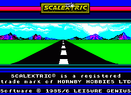Игра Scalextric (ZX Spectrum)