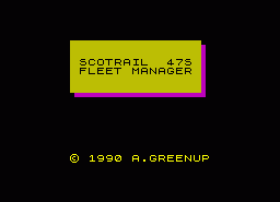 Игра Scotrail Class 47 Manager (ZX Spectrum)