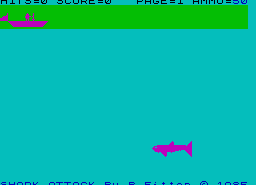 Игра Shark Attack (ZX Spectrum)