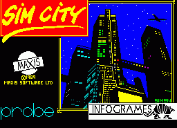 Игра Sim City (ZX Spectrum)