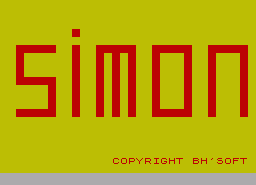 Игра Simon (ZX Spectrum)