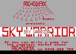 Игра Sky Warrior (ZX Spectrum)