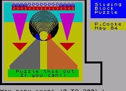 Игра Sliding Block Puzzle (ZX Spectrum)