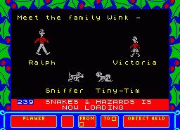 Игра Snakes and Hazards (ZX Spectrum)