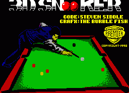 Игра Snooker, 3D (ZX Spectrum)