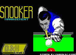 Игра Snooker Management (ZX Spectrum)