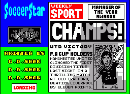 Игра Soccer Star (ZX Spectrum)