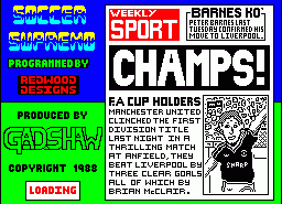 Игра Soccer Supremo (ZX Spectrum)