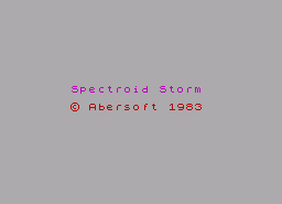 Игра Spectroid Storm (ZX Spectrum)