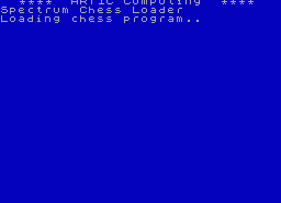 Игра Spectrum Chess II (ZX Spectrum)