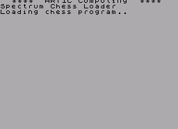 Игра Spectrum Chess (ZX Spectrum)