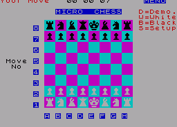 Игра Spectrum Micro Chess (ZX Spectrum)