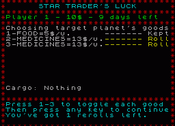 Игра Star Trader's Luck (ZX Spectrum)