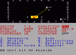 Игра Star Trek - The Computer Program (ZX Spectrum)