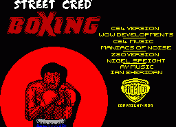 Игра Street Cred' Boxing (ZX Spectrum)