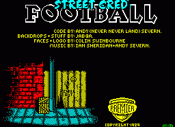 Игра Street Cred' Football (ZX Spectrum)