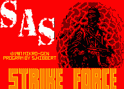 Игра Strike Force SAS (ZX Spectrum)