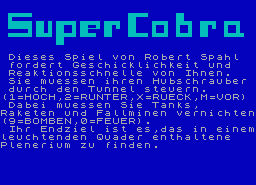 Игра Super Cobra (ZX Spectrum)