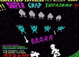Игра Super Crap Invaders (ZX Spectrum)