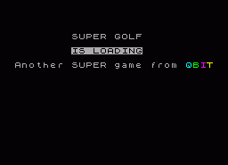 Игра Super Golf (ZX Spectrum)