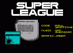 Игра Super League (ZX Spectrum)