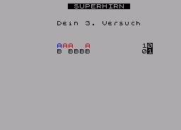 Игра Superhirn (ZX Spectrum)