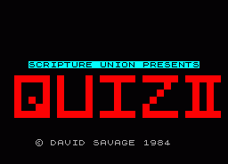 Игра SUperquiz 2 (ZX Spectrum)
