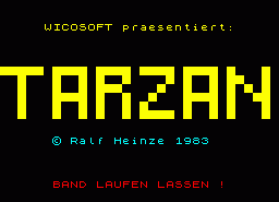 Игра Tarzan (ZX Spectrum)
