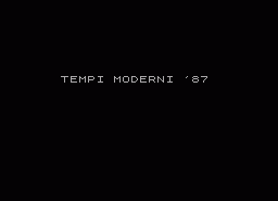 Игра Tempi Moderni '87 (ZX Spectrum)
